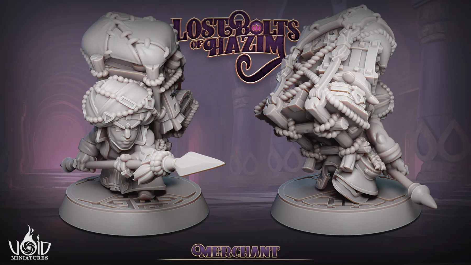 Merchant 01 — Front and back render: Merchant 01