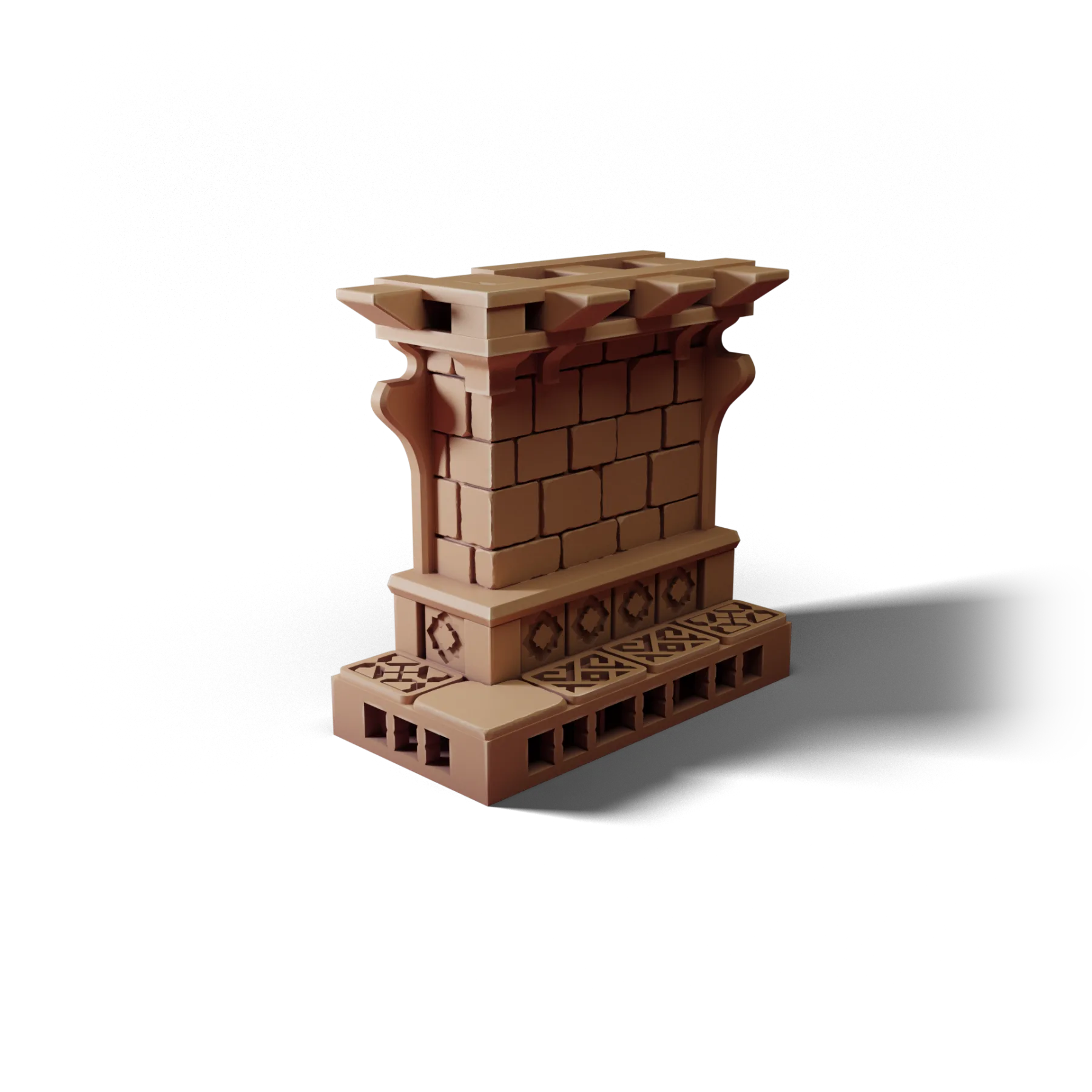 Corner 2×1 B — Corner 2×1 B — clean clay render