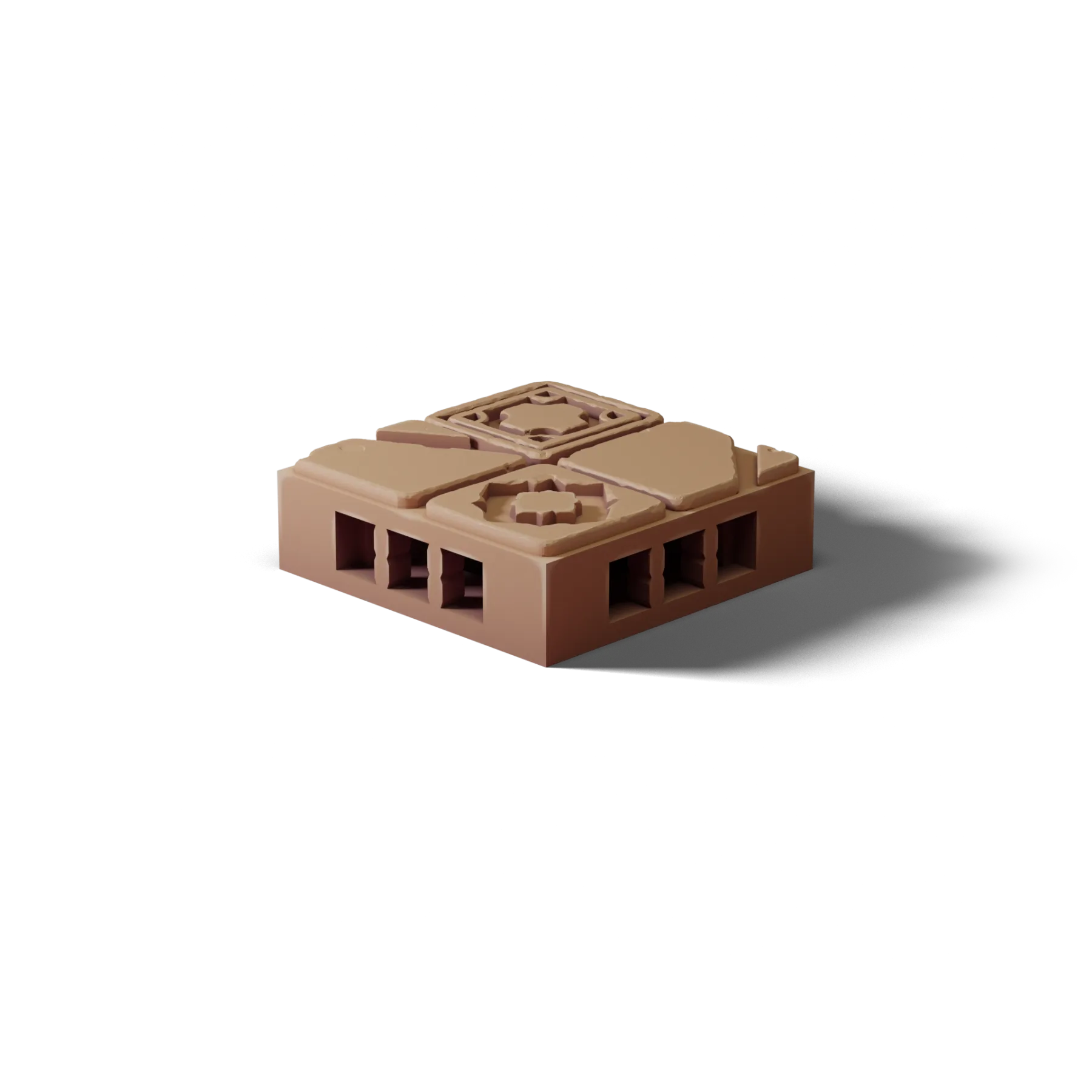 Floor 1×1 A — Floor 1×1 A — clean clay render