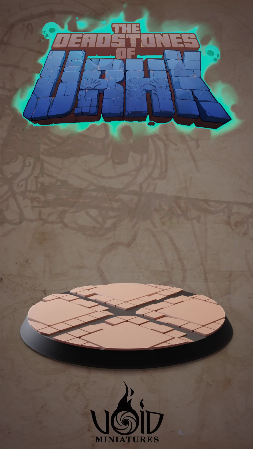 Base Collection — Large circular base — courtyard pattern