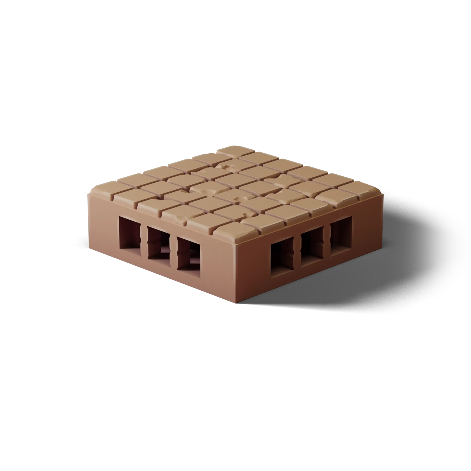 Floor 1×1 B — Floor 1×1 B — clean clay render