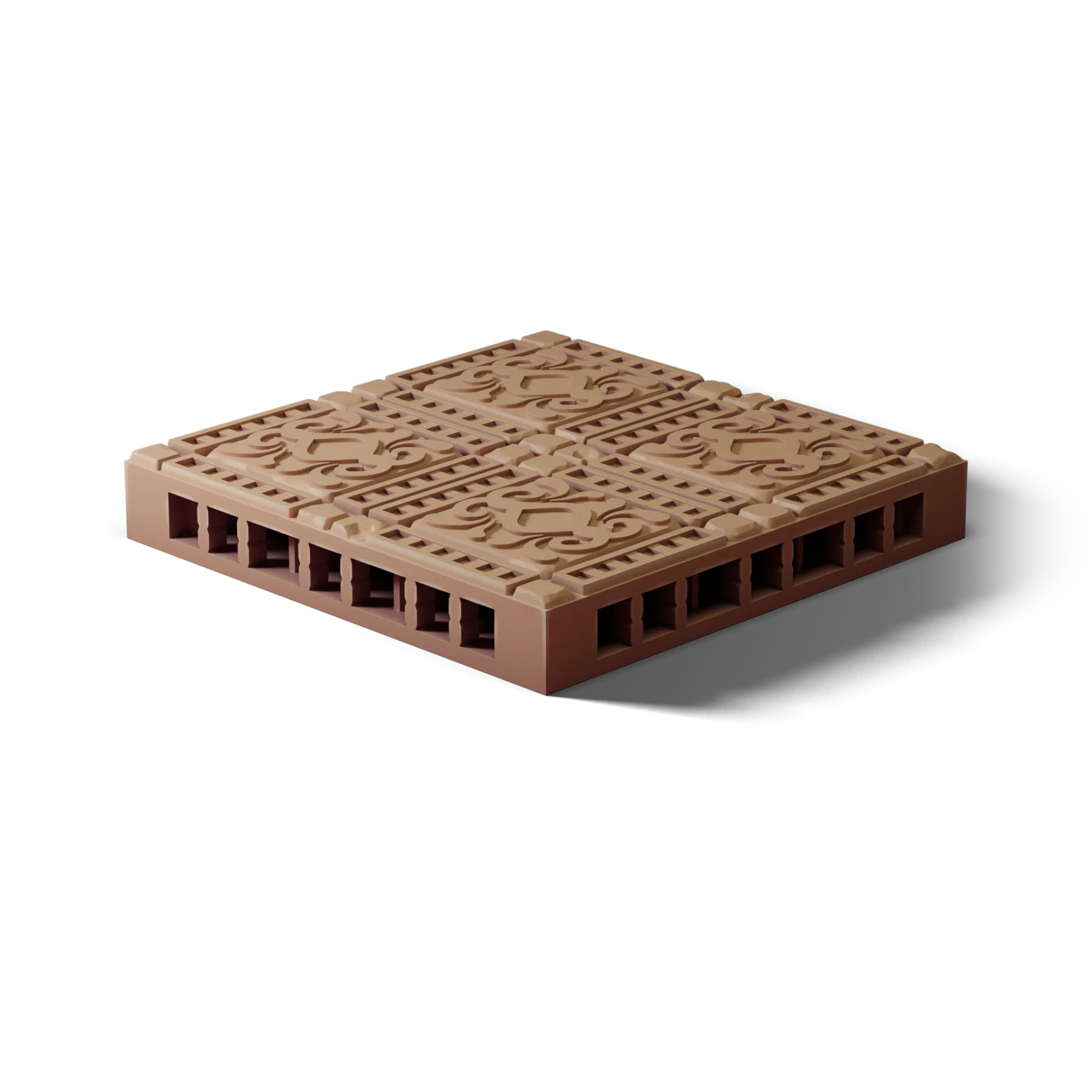 Floor 2×2 C — Floor 2×2 C — clean clay render
