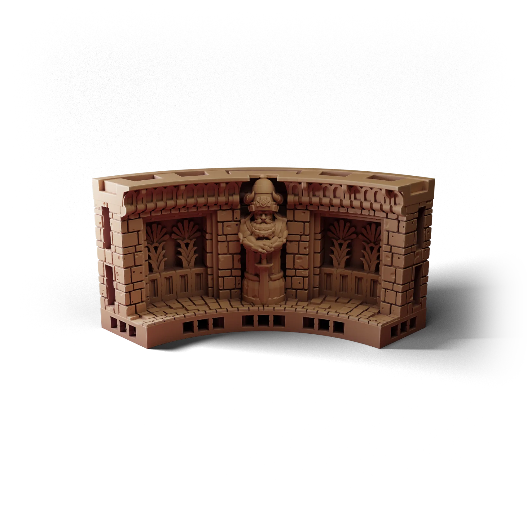 Wall Curve A — Wall Curve A — clean clay render