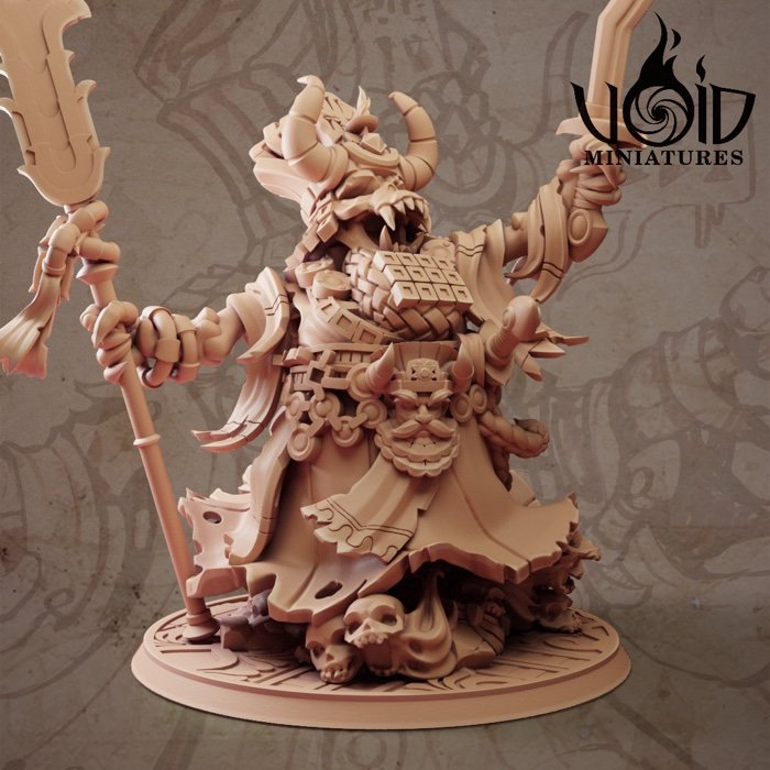 The Cursed King miniature render — The Deadstones of Uhrk