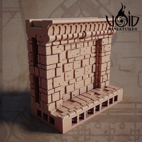 Wall 2x1 D scenery render — The Deadstones of Uhrk