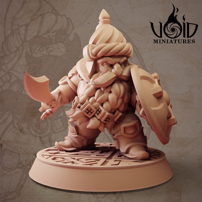 Male Guard 01 miniature render — Lost Bolts of Hazim