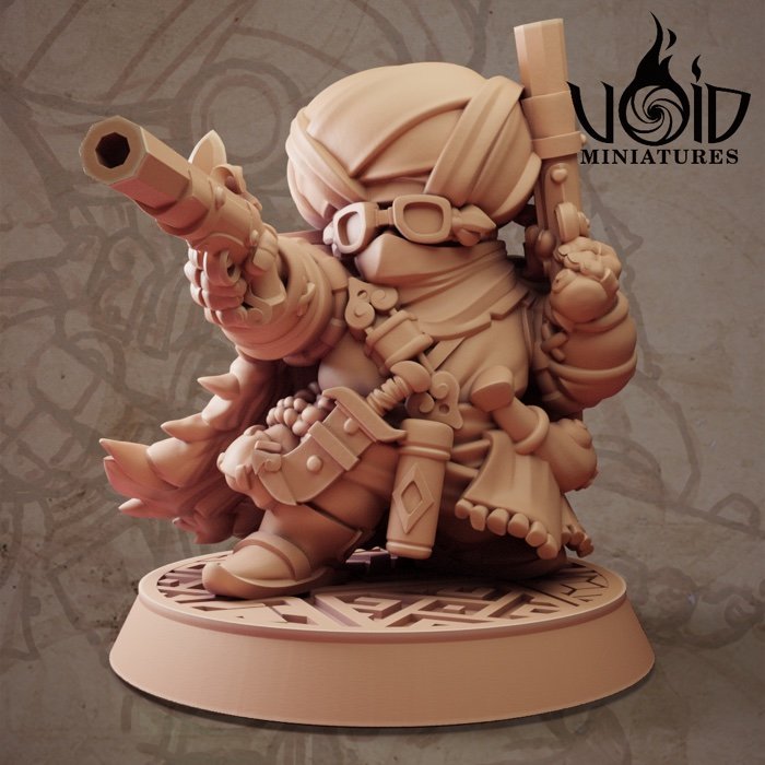 Male Tracker 02 miniature render — Lost Bolts of Hazim