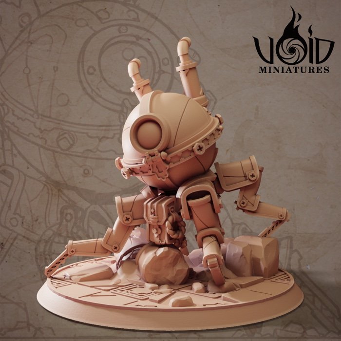 Mekalooter miniature render — Lost Bolts of Hazim