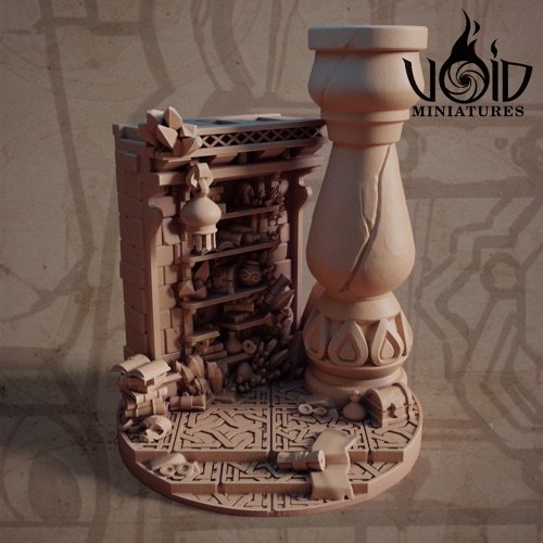 Hazim Base scenery render — Lost Bolts of Hazim