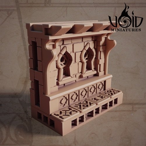 Wall 2x1 C scenery render — Lost Bolts of Hazim