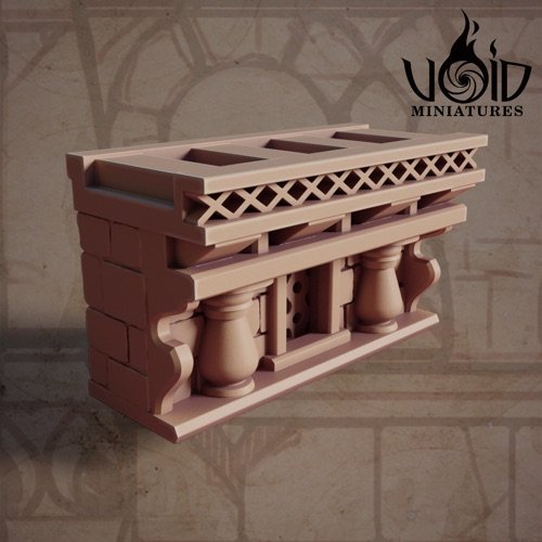 Wall Top 2x1 B scenery render — Lost Bolts of Hazim